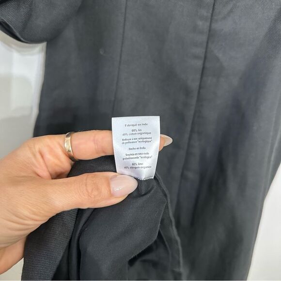 Mara Hoffman Midi Linen-Blend Namari Puff-Sleeve Dress - Picture 9 of 11